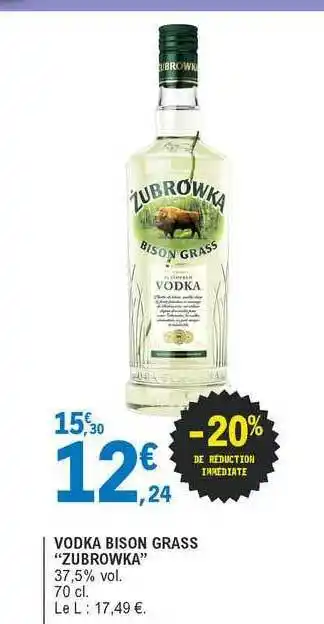Vodka Bison Grass