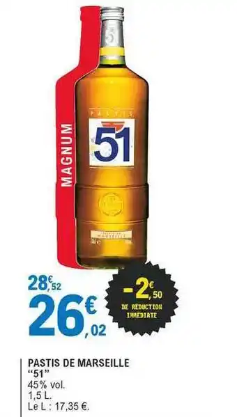 E.Leclerc Pastis De Marseille offre
