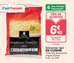 Promocash Emmental râpé en cuisinė offre