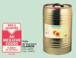 Promocash Huile de tournesol clairor offre