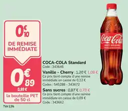 Promocash Coca-cola standard offre