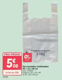Promocash Sacs bretelles réutilisables offre