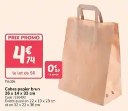 Promocash Cabas papier brun offre