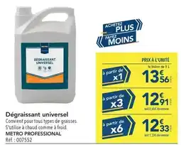 METRO Tous - dégraissant universel offre