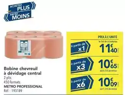 METRO Central - bobine chevreuil à dévidage offre
