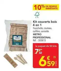 METRO Metro - kit couverts bois 4 en 1 offre