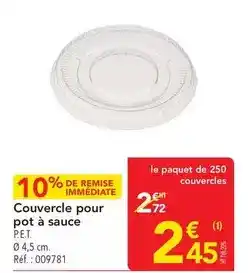 METRO Couvercle pour pot a sauce offre