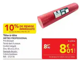 METRO Tous - tête-a-tete offre