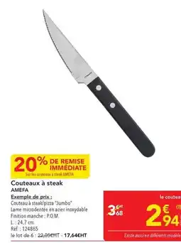 METRO Amefa - couteaux à steak offre