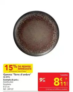 METRO In situ - gamme terre d'ombre in stuy offre