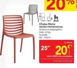 METRO Metro - chaise elaria offre