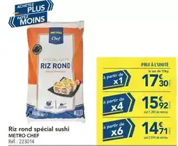 METRO Metro - riz rond spécial sushi offre