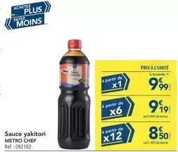 METRO Metro - sauce yakitori offre