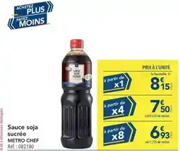 METRO Metro - sauce soja sucrée offre