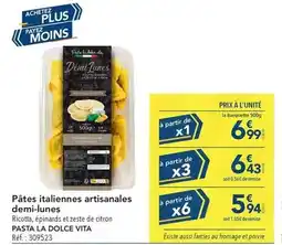 METRO Dolce vita - pâtes italiennes artisanales demi-lunes offre