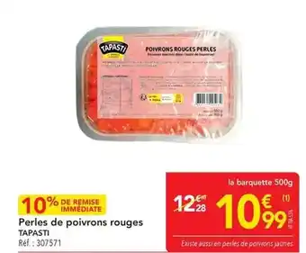 Perles de poivrons rouges