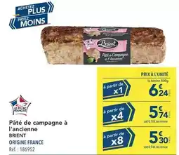 METRO Brient - pâté de campagne à l'ancienne offre