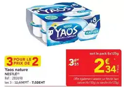 METRO Nestlé - yaos nature offre