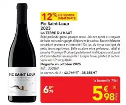 METRO Saint loup - pic saint-loup 2023 offre