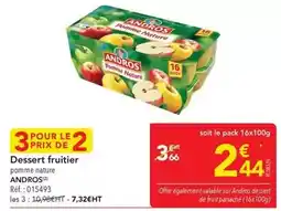 METRO Andros - dessert fruitier offre