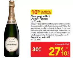 METRO Laurent perrier - champagne brut la cuvée offre