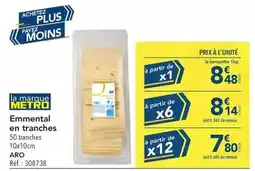METRO Metro - emmental en tranches offre