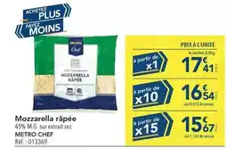 METRO Metro - mozzarella râpée offre