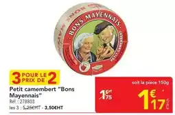 METRO Bons mayennais - petit camembert bons mayennais offre