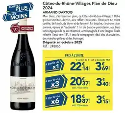 METRO Armand dartois - côtes-du-rhône-villages plan de dieu 2024 offre