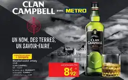 METRO Clan campbell - blended scotch whisky offre