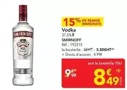METRO Smirnoff - vodka offre