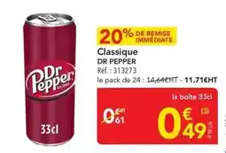 METRO Dr pepper - classique offre