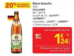 METRO Paulaner - bière blanche offre