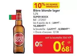 METRO Super bock - bière blonde lager offre