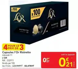 METRO L'or - capsules offre