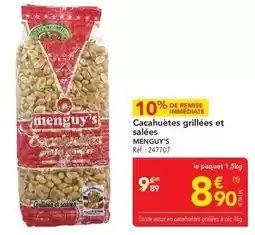 METRO Menguy's - cacahuètes grillées et salées offre