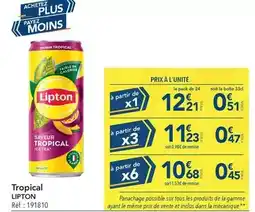 METRO Lipton - tropical offre