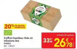 METRO Pukka - coffret bambou thés et infusions bio offre