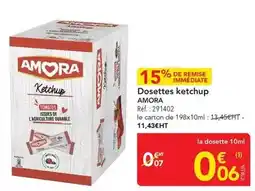 METRO Amora - dosettes ketchup offre