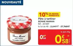 METRO Bonne maman - pâte à tartiner offre