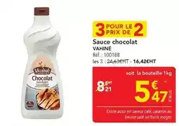 METRO Vahiné - sauce chocolat offre