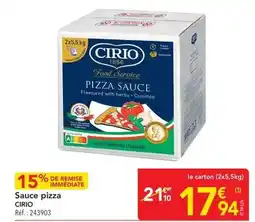 METRO Cirio - sauce pizza offre