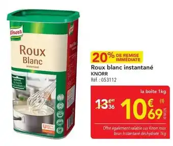 METRO Knorr - roux blanc instantané offre