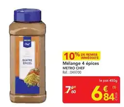 METRO Metro - mélange 4 épices offre