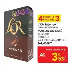 METRO Maison du café - l'or intense offre