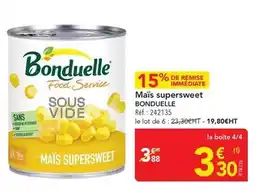 METRO Bonduelle - maïs supersweet offre