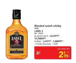 METRO Label 5 - blended scotch whisky offre