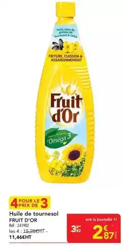 METRO Fruit d´or - huile de tournesol offre