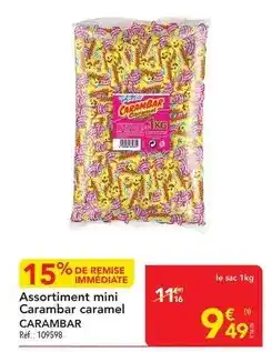 METRO Carambar - assortiment mini carnambar caramel offre