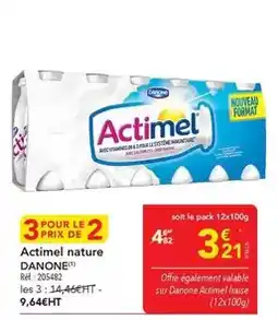METRO Danone - actimel nature offre